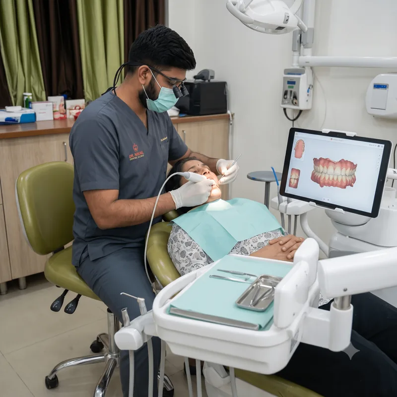 Digital 3D dental scan procedure at Dr. Khanghwal Dental Clinic, Mohali